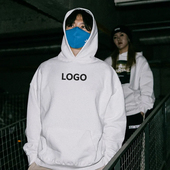 加绒卫衣定制印logo团体帽衫 工作服宽松外套定做diy刺绣文字图案