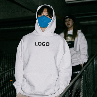 加绒卫衣定制印logo团体帽衫工作服宽松外套定做diy刺绣文字图案