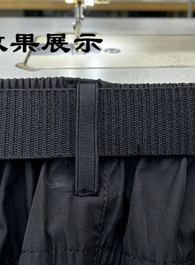双线裤耳带裤绊黑色双层优质裙绊带加厚挂钥匙环穿皮带夹纯黑新款