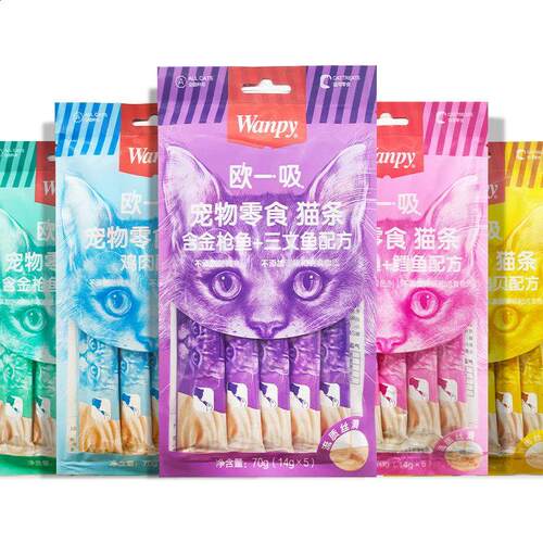 顽皮猫咪零食欧一吸猫条