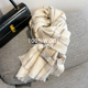 澳洲WOOL100%羊毛围巾冬季 百搭保暖加厚围脖礼盒装 女格子冬季 时尚