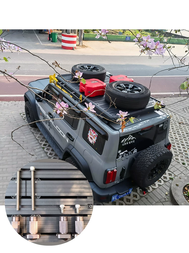 Бронированная раковина автомобиль запасное колесо кронштейн на крыше внедорожника_FIX_