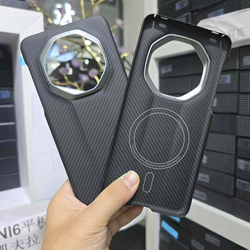 适用华为Mate 70 RS凯夫拉碳纤维手机壳Magsafe磁吸超薄芳纶Mate 70RS非凡大师强力磁环保护套