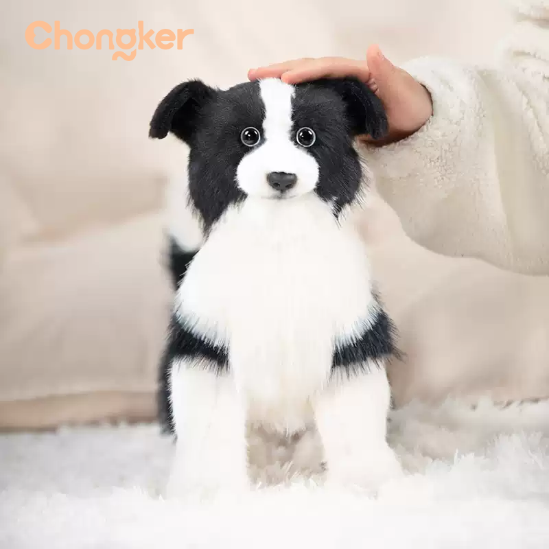 Chongker边牧仿真玩偶毛绒玩具
