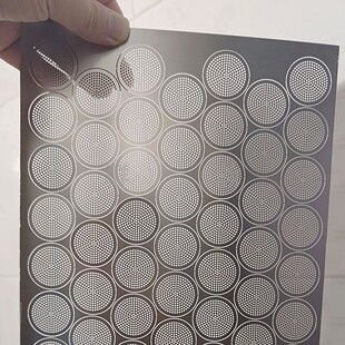微孔片10um精密蚀刻网板微纳激光加工定制筛网不锈钢过滤网片