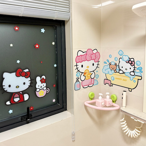 我的浴室大改造！Kitty墙贴