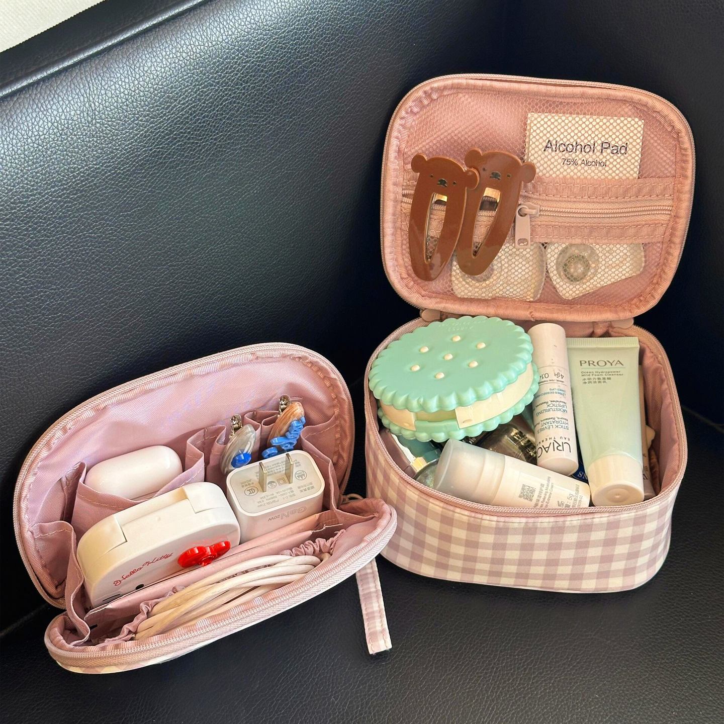 化妆包外出旅行漂亮便携2026新款分区数据线杂物收纳包防水洗漱包,收纳整理,化妆包,淘宝优惠券,粉丝福利购,淘宝优惠卷