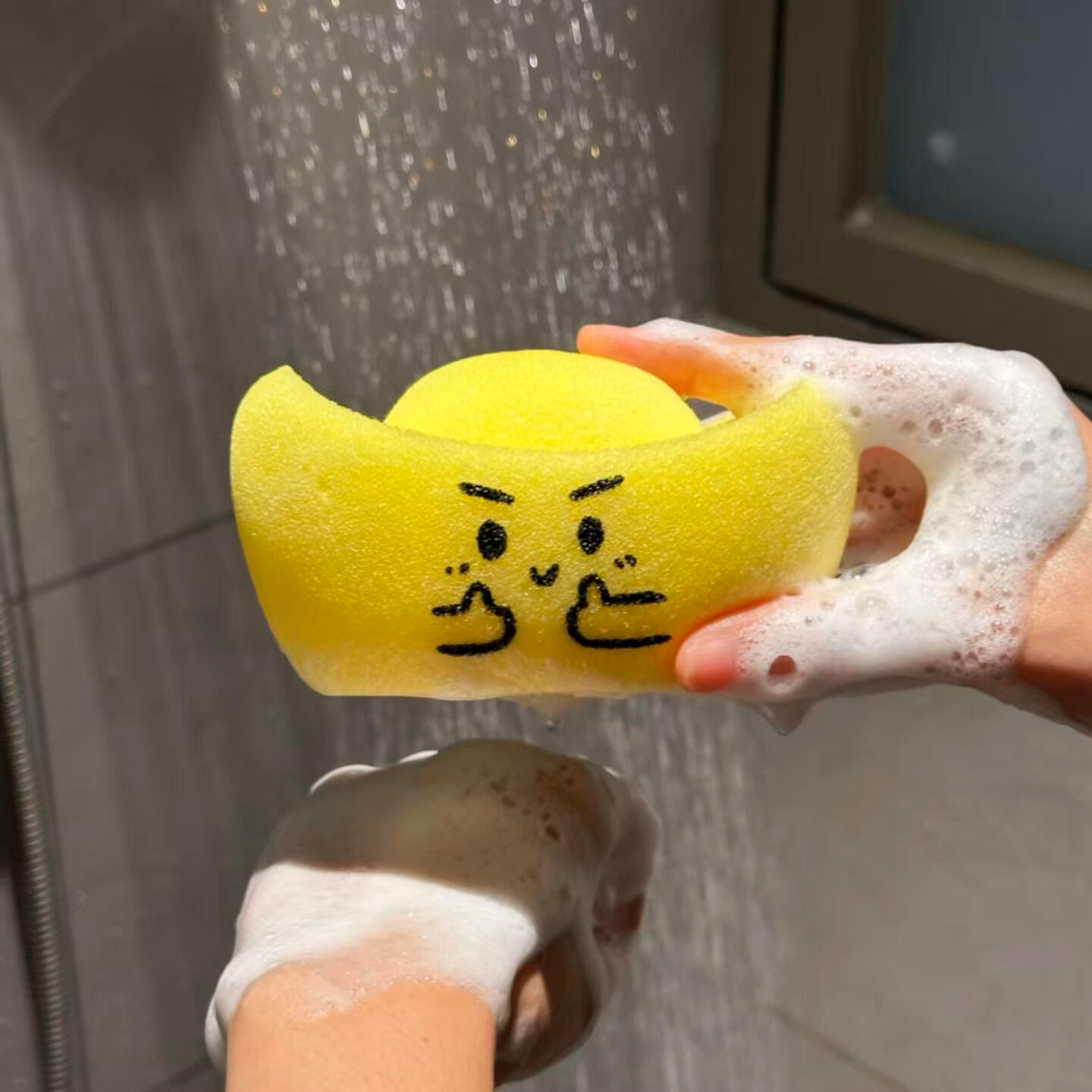 金元宝洗澡沐浴球海绵搓澡浴花快速起泡不散柔软亲肤身体清洁神器