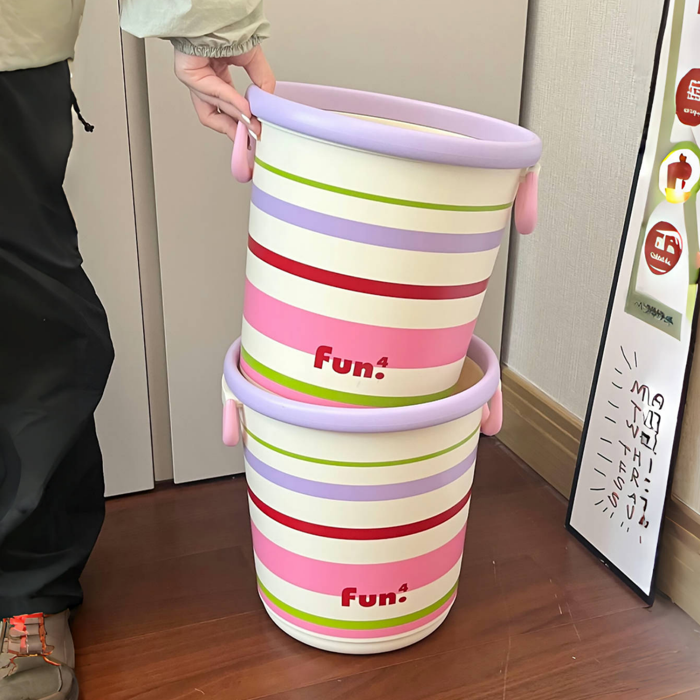 被这个多巴胺垃圾桶可爱到了！！