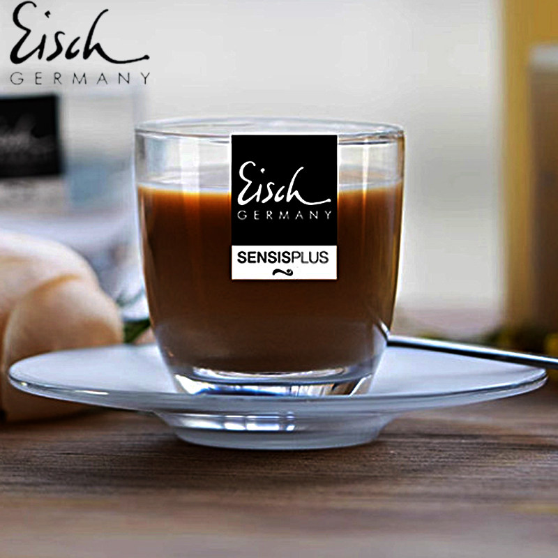 Eisch德国进口玻璃高档轻奢浓缩小咖啡杯碟拿铁意式花茶杯子套装