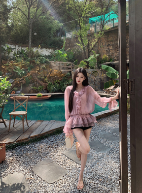 YIYI WANG 3.13S/S 女团裤 显腿长显身材98棉2色翻边百搭休闲短裤