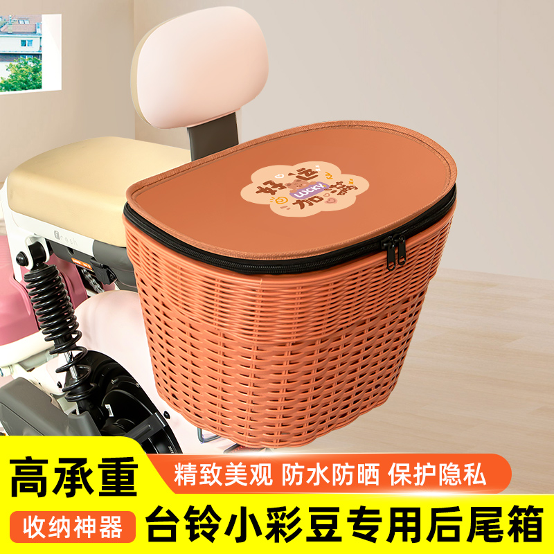 台铃新国标小彩豆电瓶车电动车专用后备箱后尾箱储物箱通用大容量