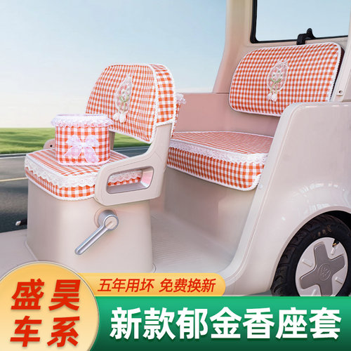 盛昊小通布丁Q1三轮车座套米粒E01/G3/15文曲星01坐垫脚踏垫装饰