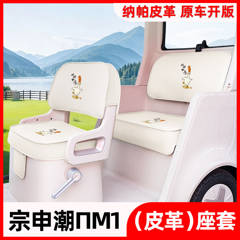适用宗申极客潮派πM1电动三轮车座套脚踏垫坐垫套装饰小配件大全