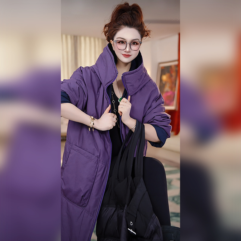 无品牌聚酯纤维中长款老钱风