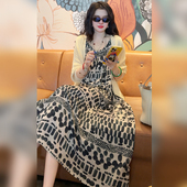 复古气质慵懒吊带裙连衣裙AS5LYH1612 时尚 Linda姐高端线 夏季