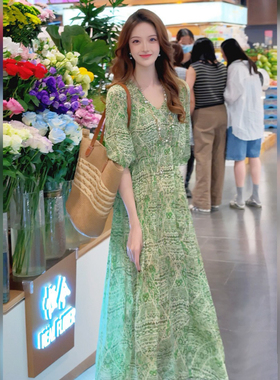 【Linda姐高端线】夏季时尚轻奢气质慵懒法式连衣裙子AS5LYH0990