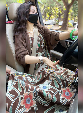 【Linda姐高端线】夏季新款气质慵懒高贵吊带连衣裙子AS6LDD0003