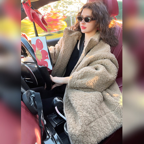 时尚休闲加绒加厚立领短外套