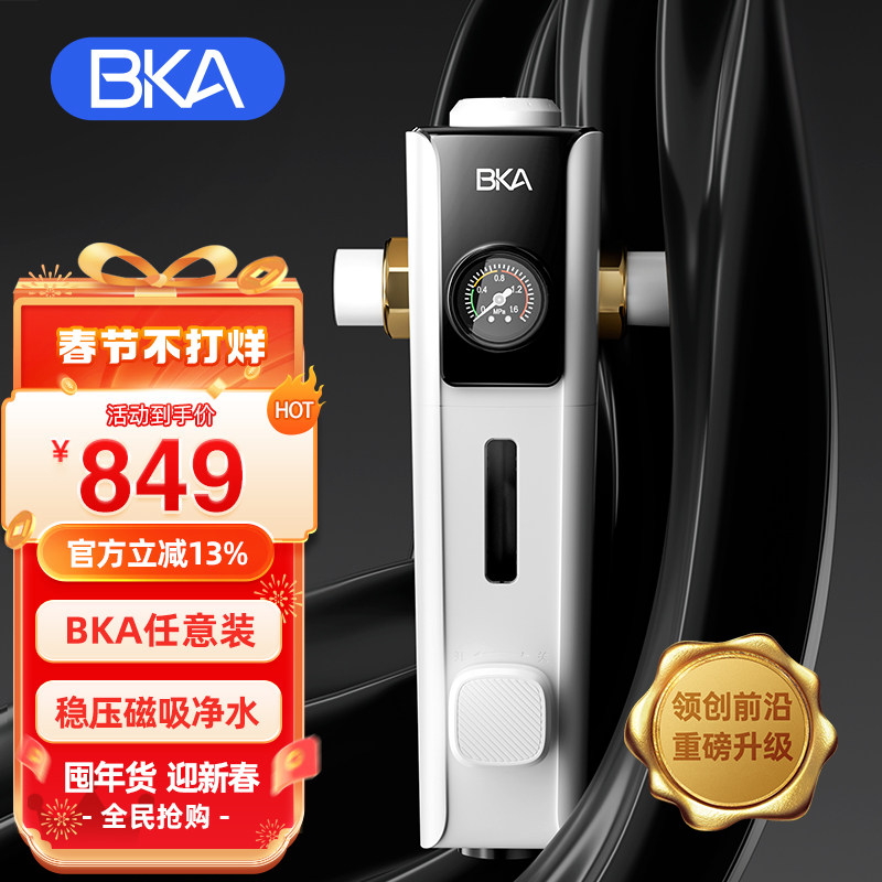 BKA前置过滤器家用反冲洗全铜自来水龙头全屋净水器大流量S10WPro