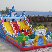 充气城堡室外大型充气蹦蹦床儿童游乐园新款 海洋世界摆摊充气堡