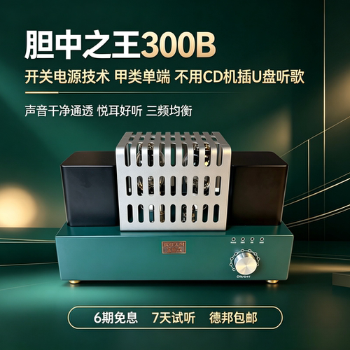 宝丽森300B胆机蓝牙遥控绿色款
