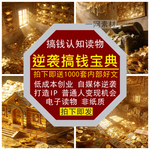 逆袭搞钱宝典读物低成本创业打造个人IP变现机会普通人逆袭自媒体