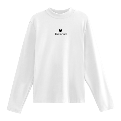 长袖纯棉加厚半高领打底衫