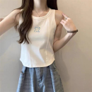短款 大码 白色打底衫 吊带小背心女内搭夏季 上衣设计感 外穿2025新款