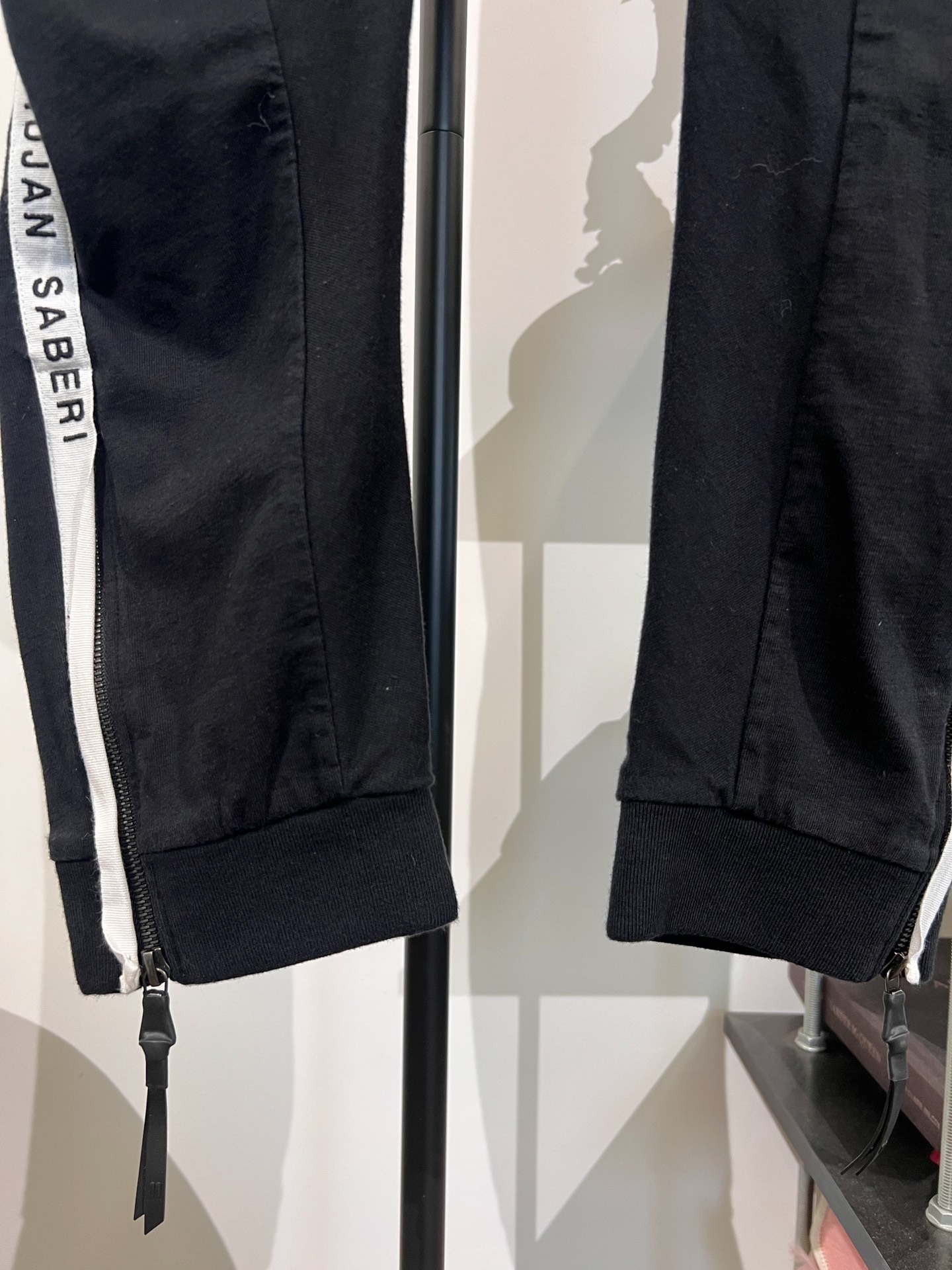 BBS 11 Embroidered Black Sweatpants — label