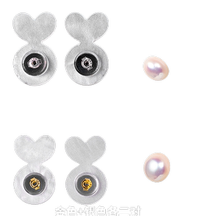支撑耳堵925纯银孔芯大耳钉神提升固定辅助器防掉落汉堡耳饰配塞