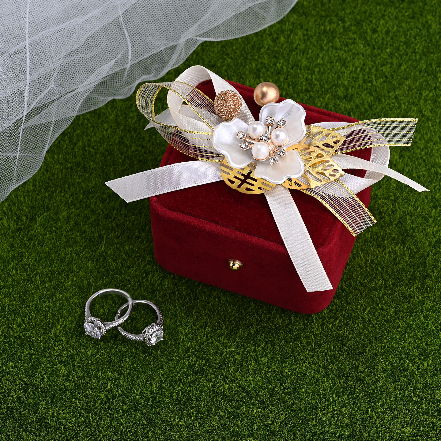 戒指盒婚礼喜嫁求定结婚礼首饰盒