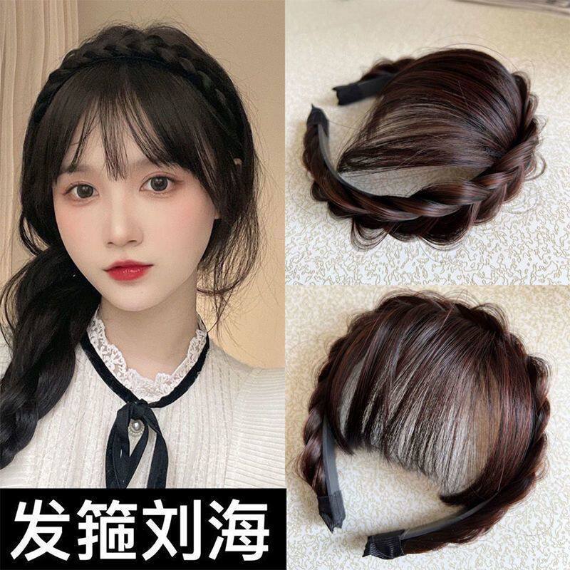 听谷遮白发假发刘海发箍图片