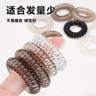 电话线发量少发圈小皮筋不扯发拇指发圈学生党高弹力皮筋发饰头绳