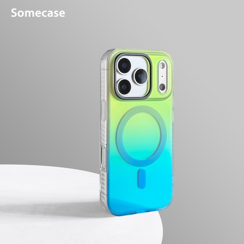 高级磨砂渐变MagSafe磁吸手机壳