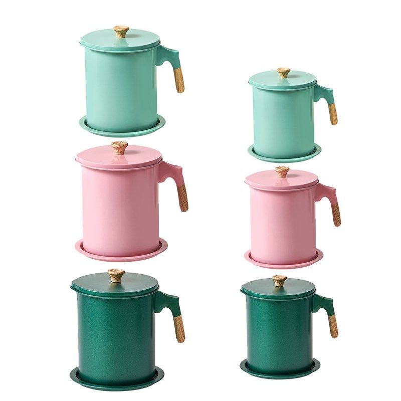 7l oil strainer pot storage grease keeper for kitchen,grea