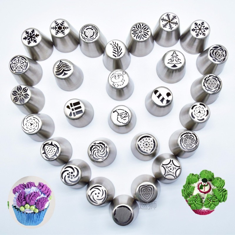 New Snow Style Pastry Nozzle New Year Christmas Snowflakes P