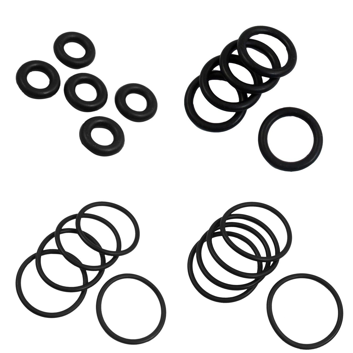 5 pieces rubber o ring oil seal sealing washer black