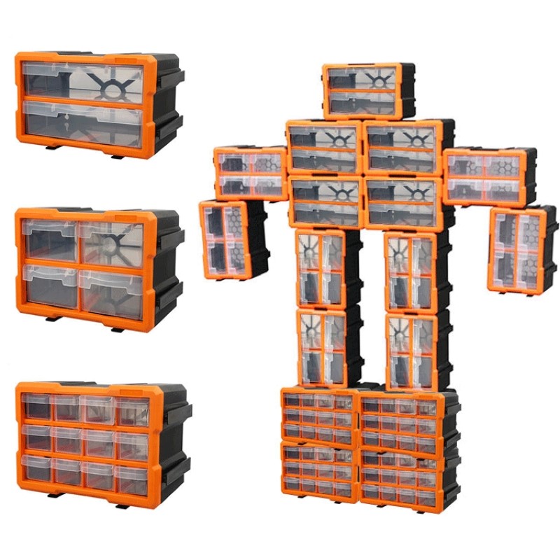 component box with drawer plastic hardware parts box screw s