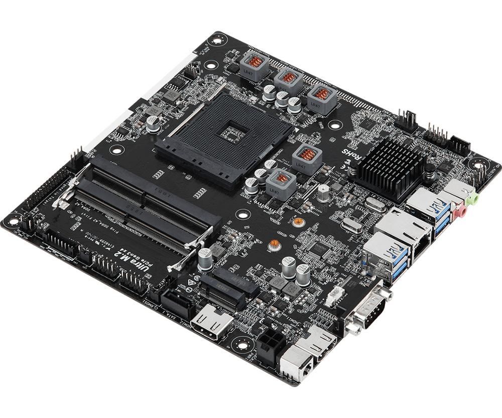 new 17*17 mini-itx htpc asrock a320tm-itx for am4 ryzen 3/5