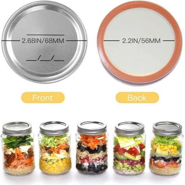 10pcs 70/86mm regular mouth canning lids metal jar lids for