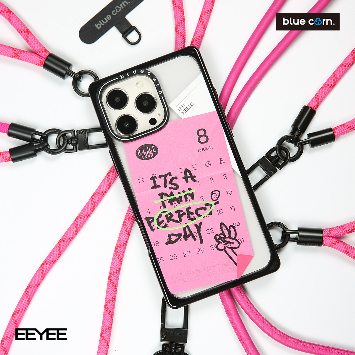 粉色系列户外防丢长短款手机挂绳