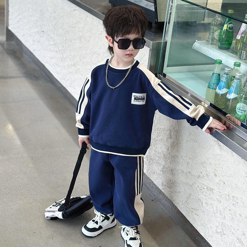 男童春秋款套装2026新款早春中小童运动休闲春装衣服儿童痞帅卫衣,童装/婴儿装/亲子装,套装,淘宝优惠券,粉丝福利购,淘宝优惠卷