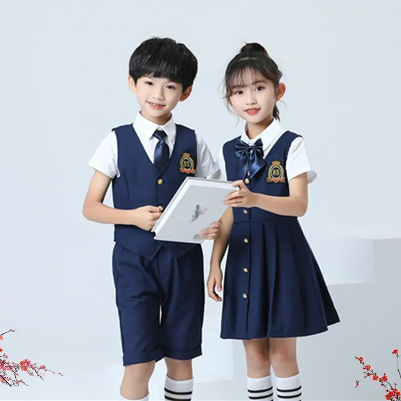 幼儿园园服夏季儿童班服小学生校服英伦风毕业照男女童合唱演出服