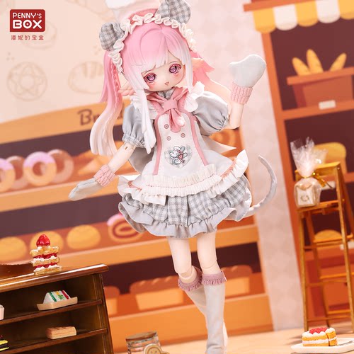 潘妮的宝盒特六娃衣鼠鼠厨娘bjd娃娃衣服可动人偶盲盒大全套