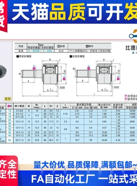 CFURT 5-13 6-16 8-19 10-22 10-26 12-30 12-32 凸轮轴承随动器
