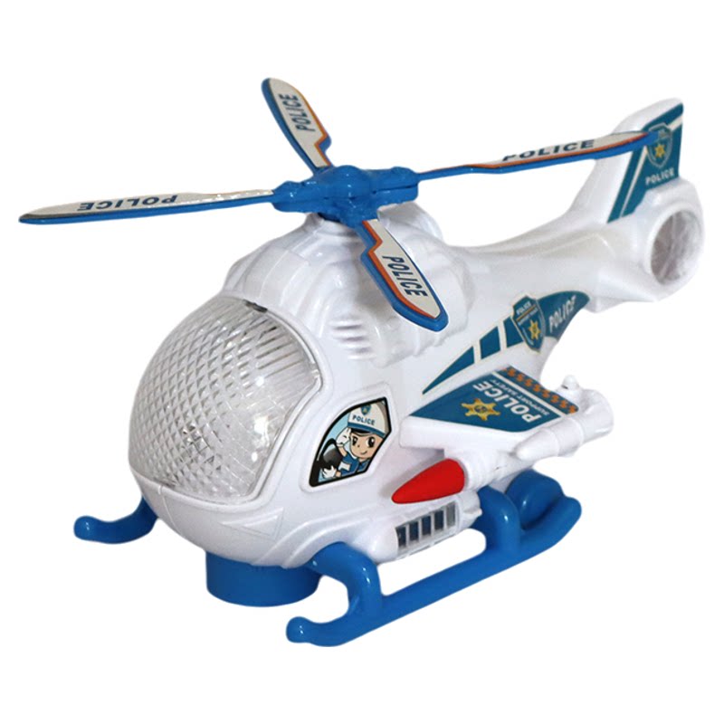 儿童音乐男孩玩具飞机1-3-6周岁宝宝电动万向灯光小直升机玩具车