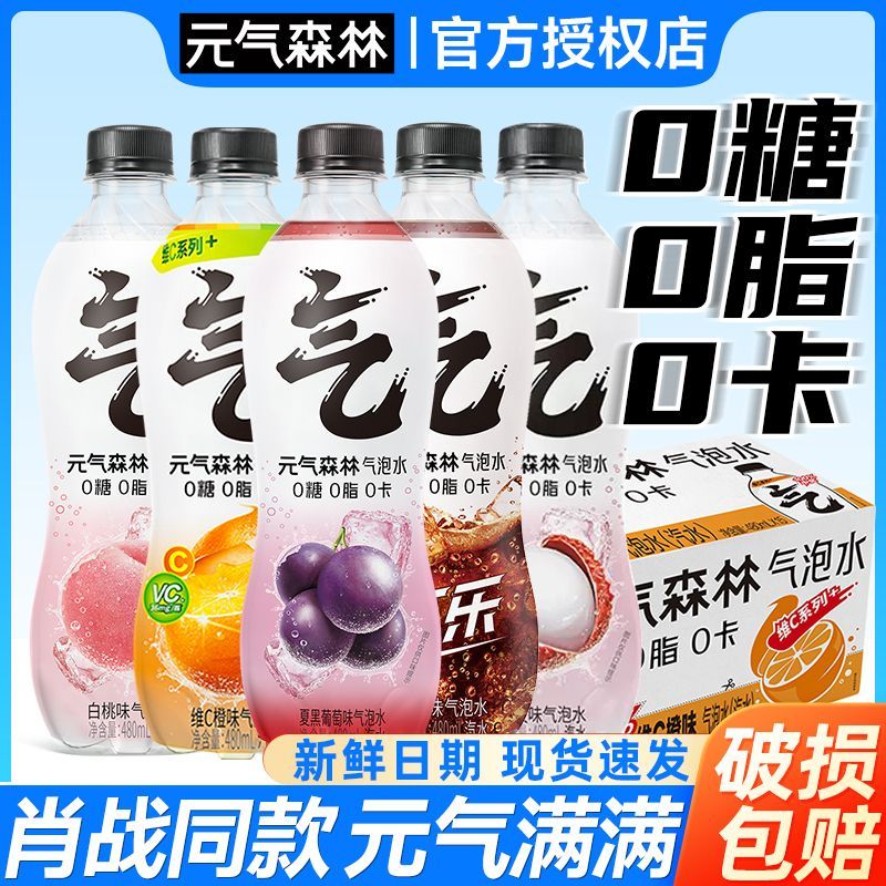 元气森林苏打气泡水480ml*15瓶