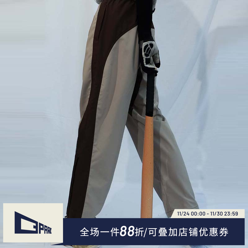 o3park休闲裤撞色claenfit解构