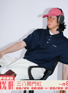 O3PARK夏季新款索洛纳速干学院风POLO衫日系复古版型短袖翻领T恤